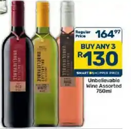 Pick n Pay Hypermarket Unbelievable Wine Assorted offer