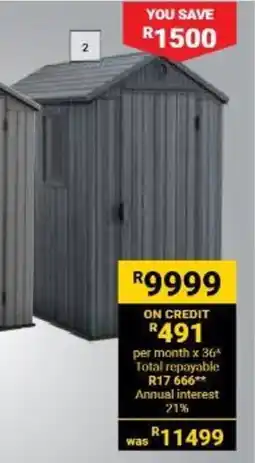 Builders Warehouse Keter 4 x 6 Darwin Shed offer