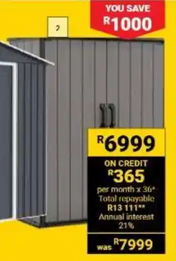 Builders Warehouse Keter Premier Tall Shed offer