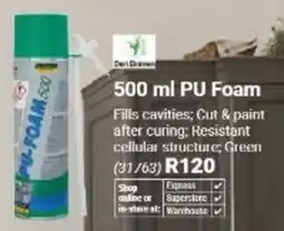 Builders Warehouse PU Foam offer
