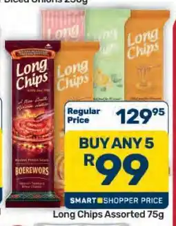 Pick n Pay Hypermarket Long Chips Assorted 75g offer