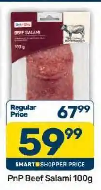 Pick n Pay PnP Beef Salami 100g offer