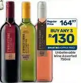Pick n Pay Hypermarket Unbelievable wine assorted offer