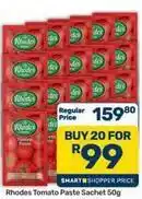 Pick n Pay Hypermarket Rhodes - tomato paste sachet offer
