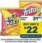 Pick n Pay Hypermarket Fritos - flavoured maize snack or corn chips offer