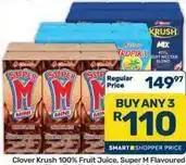 Pick n Pay Hypermarket Krush - 100% fruit juice, super m flavoured offer
