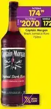 Shoprite Liquor Captain morgan - black jamaica rum 750ml offer