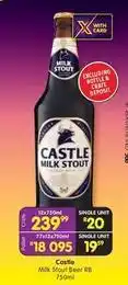 Shoprite Liquor Castle - milk stout beer rb 750ml offer