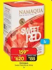 Shoprite Liquor Namaqua - sweet red/rose wine offer