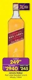 Shoprite Liquor Johnnie walker - red label blended scotch whisky offer