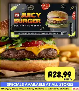 Die Visfabriek PB Juicy Burger offer