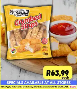 Die Visfabriek Supreme Chicken Crumbed Strips offer