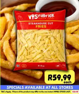 Die Visfabriek Die VSFabriek Steakhouse Cut Fries offer