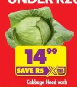 Shoprite Cabbage Head offer