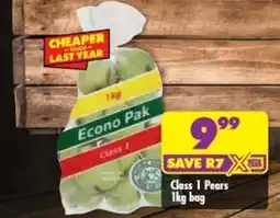 Shoprite Econo Pak Class 1 Pears offer
