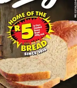 Shoprite In-Store Standard Brown Bread offer