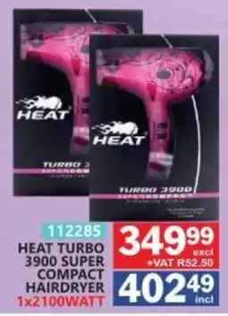 Arrow Cash And Carry HEAT TURBO 3900 SUPER COMPACT HAIRDRYER offer