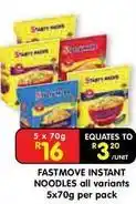Shoprite Instant noodles offer