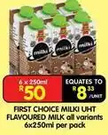 Shoprite First choice - milk uht flavoured milk offer