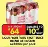 Shoprite 100% fruit juice blend offer