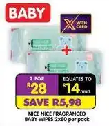 Shoprite Fragranced baby wipes offer