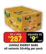 Shoprite Energy bars offer