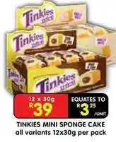 Shoprite Mini - mini sponge cake offer