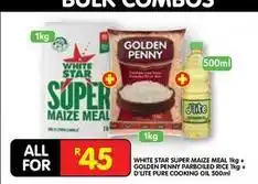 Shoprite White star - super maize meal + parboiled rice + cooking oil offer