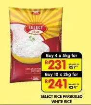 Shoprite Select - select rice parboiled white rice offer