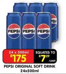 Shoprite PEPSI ORIGINAL SOFT DRINK offer