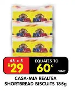 Shoprite CASA-MIA REALTEA SHORTBREAD BISCUITS offer