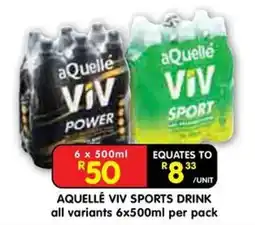 Shoprite aQuelle ViV Sports Drink offer