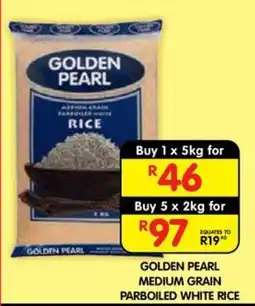 Shoprite GOLDEN PEARL MEDIUM GRAIN PARBOILED WHITE RICE offer