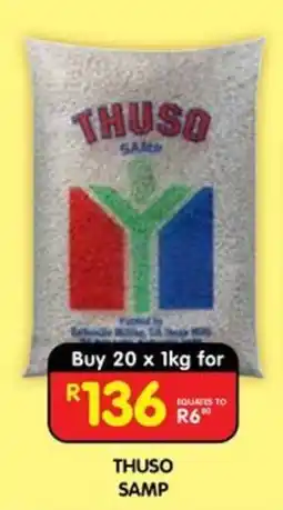 Shoprite THUSO SAMP offer