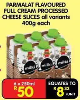Shoprite Parmalat Flavoured Full Cream Processed Cheese Slices offer