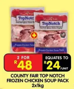 Shoprite County Fair Top Notch Frozen Chicken Soup Pack offer