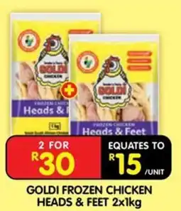 Shoprite GOLDI FROZEN CHICKEN HEADS & FEET offer