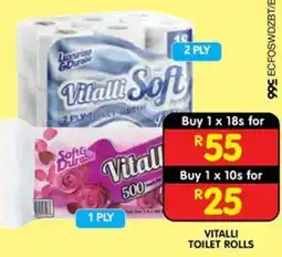 Shoprite Vitalli Toilet Rolls offer