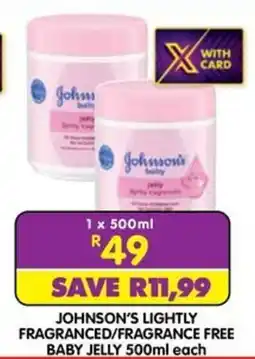 Shoprite JOHNSON'S BABY JELLY offer