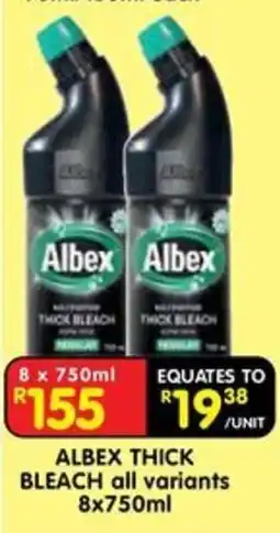Shoprite Albex Thick Bleach offer