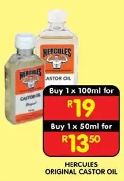 Shoprite HERCULES ORIGINAL CASTOR OIL offer