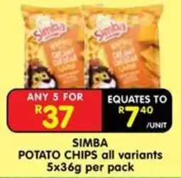 Shoprite SIMBA POTATO CHIPS offer