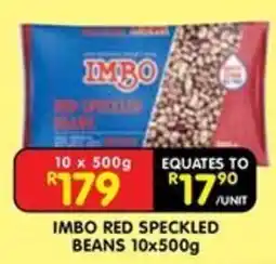 Shoprite IMBO RED SPECKLED BEANS offer