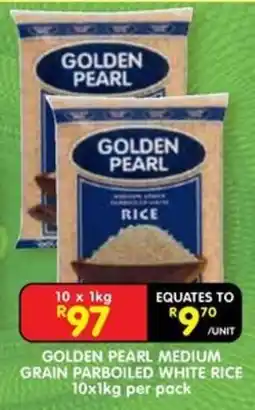 Shoprite Golden Pearl Medium Grain Parboiled White Rice offer