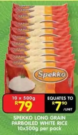 Shoprite Spekko Long Grain Parboiled White Rice offer