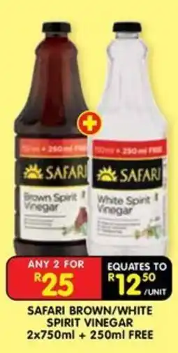 Shoprite Safari Brown/White Spirit Vinegar offer