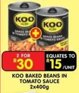 Shoprite KOO Baked Beans in Tomato Sauce offer