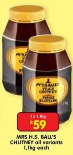 Shoprite MRS H.S. BALL'S CHUTNEY offer