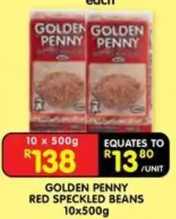 Shoprite GOLDEN PENNY RED SPECKLED BEANS offer