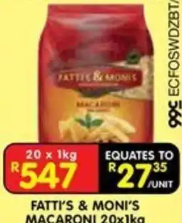 Shoprite FATTI'S & MONI'S MACARONI offer